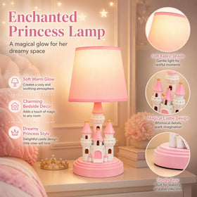 Ecliptix Kids Table Lamp emits a soft glow for night-time calm