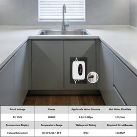 ECOAPTUNIT tankless water heater energy-efficient design reduces waste