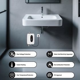ECOAPTUNIT tankless water heater on-demand warm water for continuous use