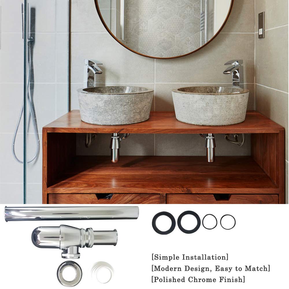 EcoArtheating adjustable basin P-trap height for flexible installations.