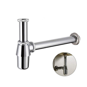EcoArtheating classical basin bottle trap in chrome finish for durable drainage.