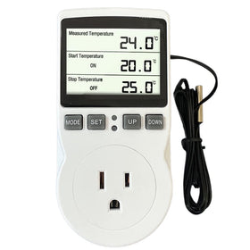 ecoartheating plug-in thermostat with extended sensor probe for precise space heating control