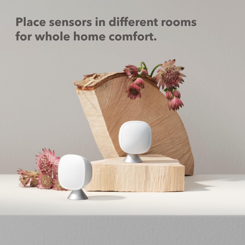 ecobee Smart Sensor 2 Pack installs quickly with magnets for simple setup.
