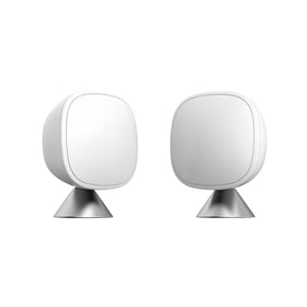 ecobee Smart Sensor 2 Pack detects occupancy up to 60 feet for adaptive thermostat control.