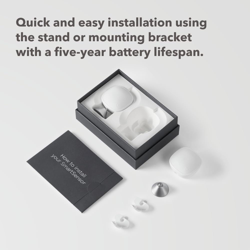 ecobee Smart Sensor 2 Pack shows occupancy data in the app for zone control.