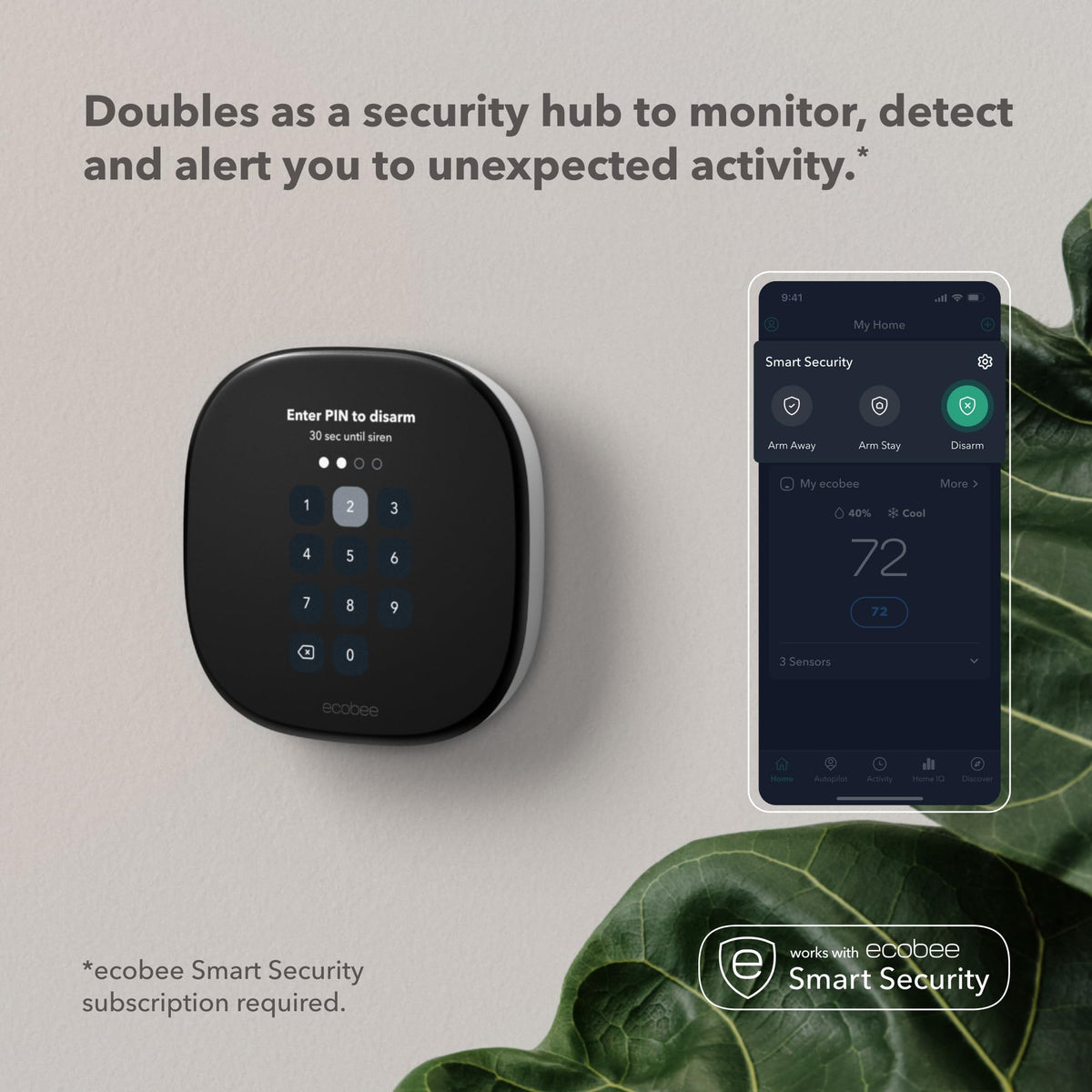 ecobee smart sensors in room optimize comfort by usage