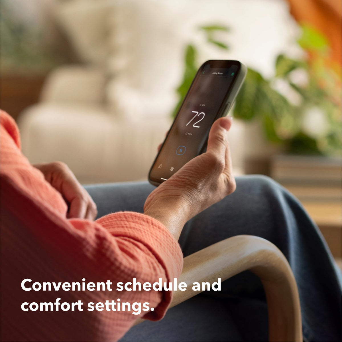 ecobee Smart Thermostat Essential eco+ features optimize energy use.
