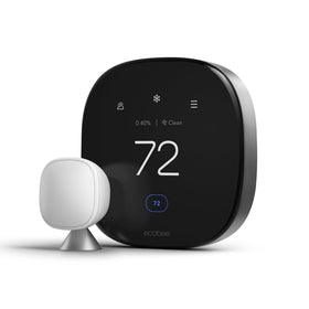 ecobee Smart Thermostat Premium display with vibrant UI for quick, intuitive climate control.