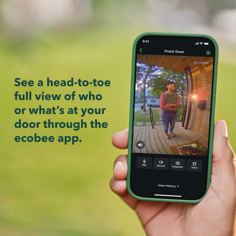 Package detection alert from ecobee doorbell helps monitor deliveries securely