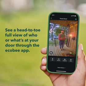 Package detection alert from ecobee doorbell helps monitor deliveries securely