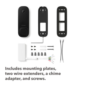 Smart home compatibility with Alexa, Google, or Apple devices via ecobee doorbell
