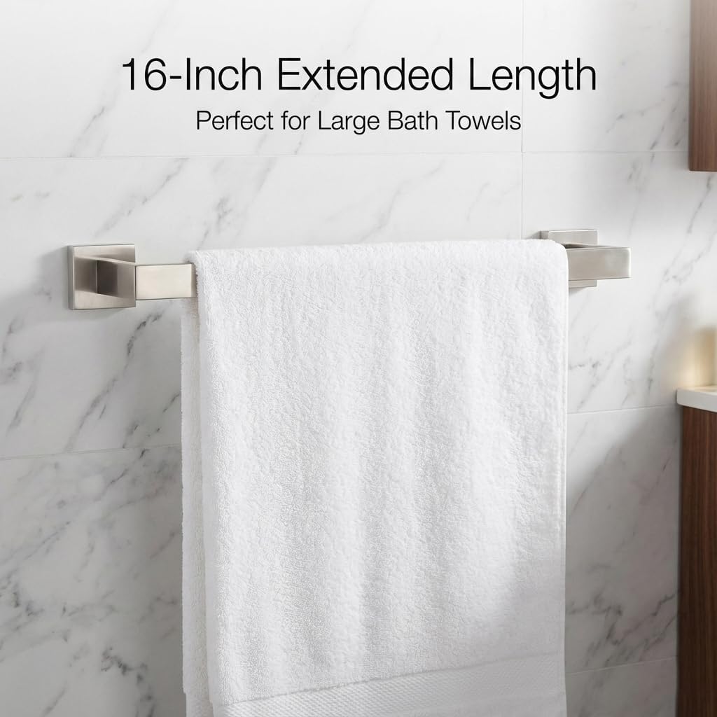 ECOClasp two-pack robe hooks in brushed nickel for easy robe storage
