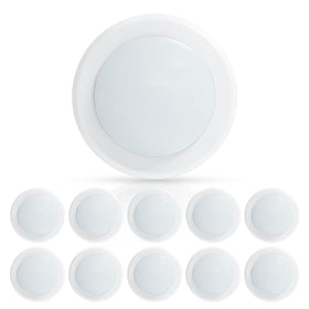 Ecoeler 10-pack 6-inch LED disk light bundle for bright, energy-efficient home lighting