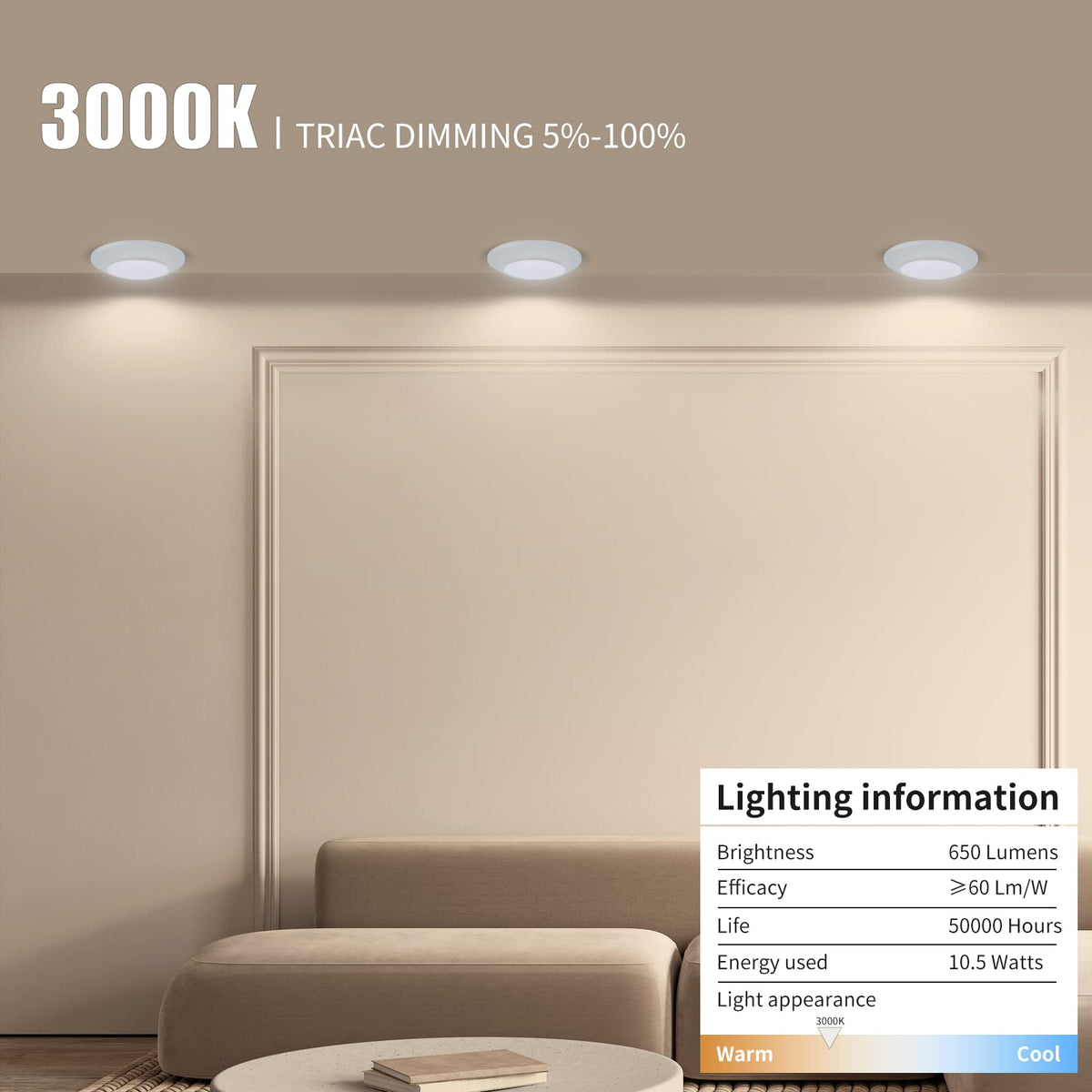Ecoeler 4-Inch Disk Light in bathroom setting demonstrates wet location suitability and rust-free performance.