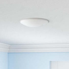 Ecoeler 4-Inch LED Disk Light side profile shows slim, low-profile design for tight ceilings.