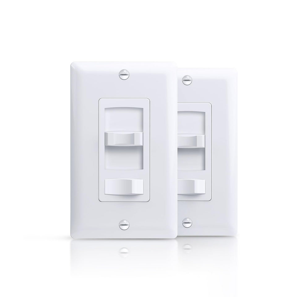 Ecoeler dimmer switch front view showing clean design and easy controls.