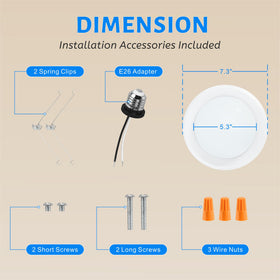 Ecoeler disk light in damp location context for bathrooms.