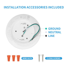Ecoeler installation kit photo emphasizes quick wiring and 4-inch junction box compatibility.