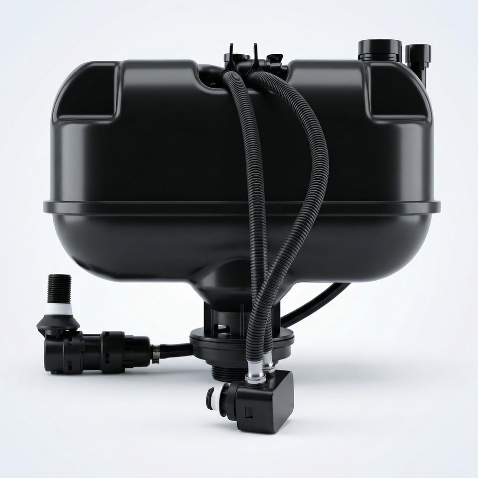 EcoFlush B8106S compact upgrade design shown for tight bathroom spaces