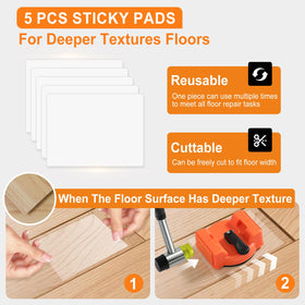 EcoGreda floor gap fixer hammer with felt pad for controlled impact