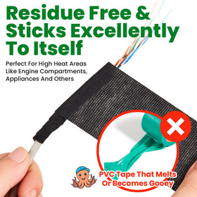 ECOHomes easy-tear fabric tape for quick, clean automotive wiring wraps.