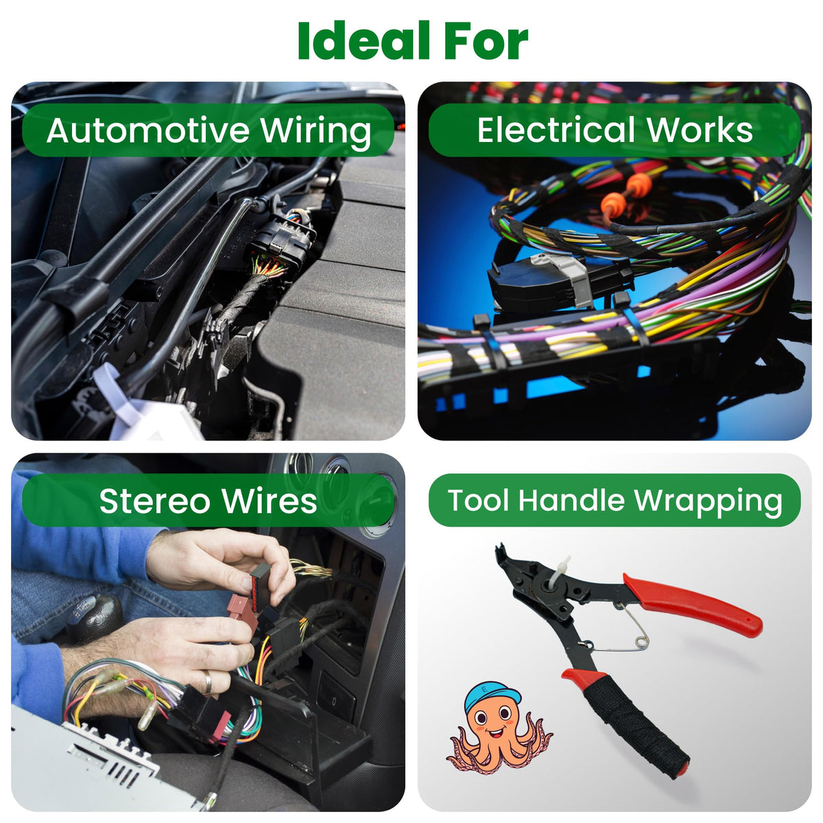 ECOHomes noise-dampening tape helps quiet under-hood rattles for a calmer cabin.
