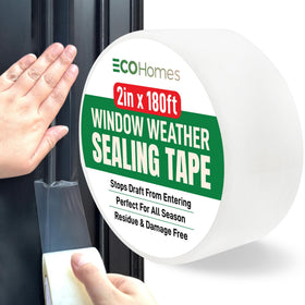 ECOHomes Window Sealing Tape roll provides a clear draft-blocking seal for windows.