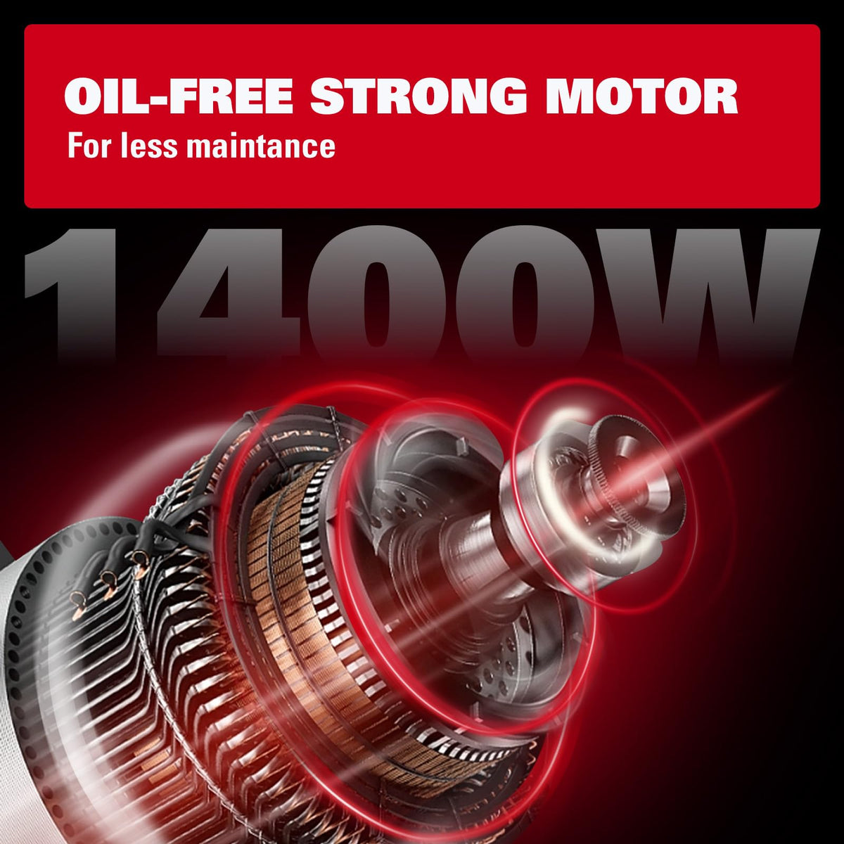 ECOMAX oil-free pump closeup for low maintenance