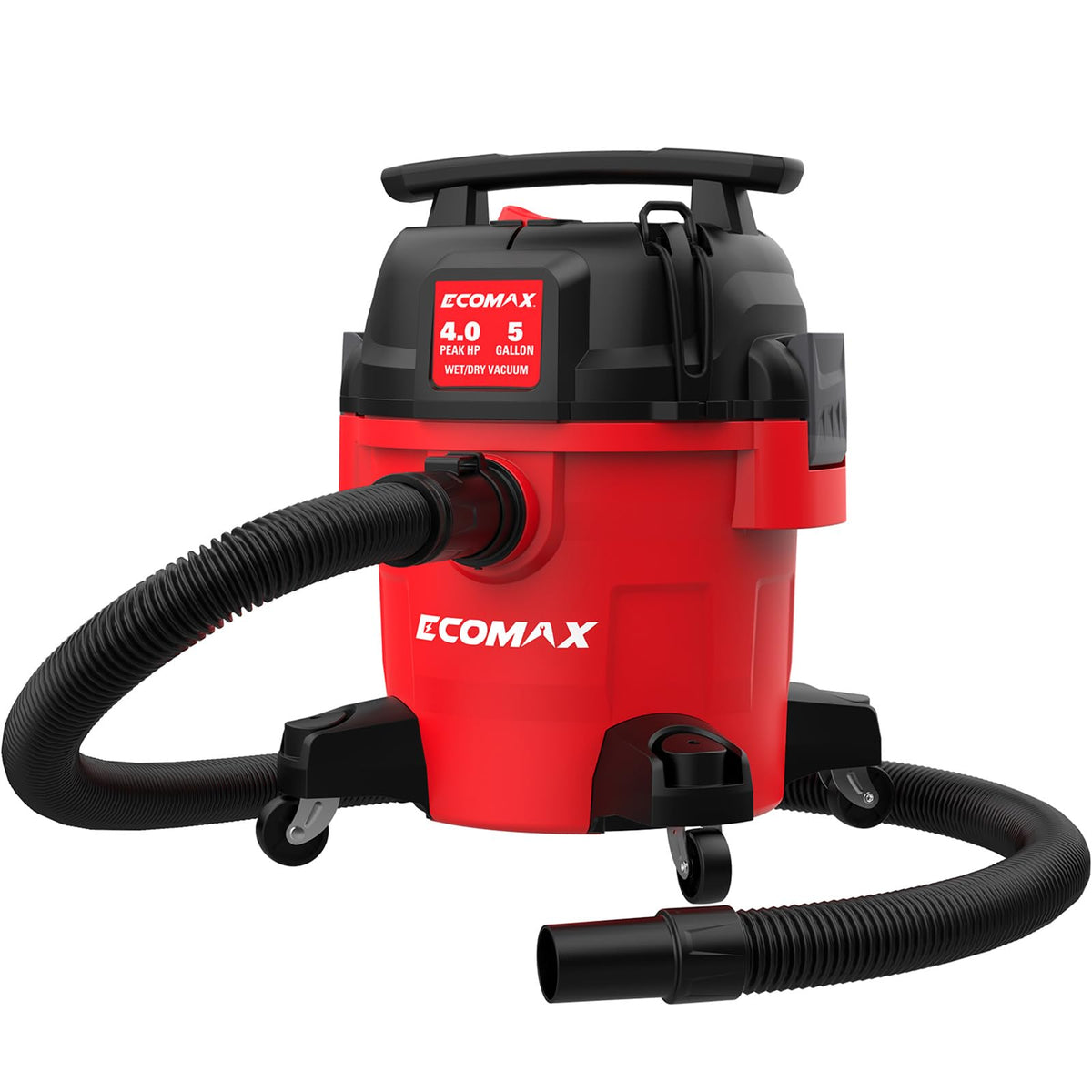 ECOMAX Ultra Quiet Vacuum front view, compact design for quiet workshops
