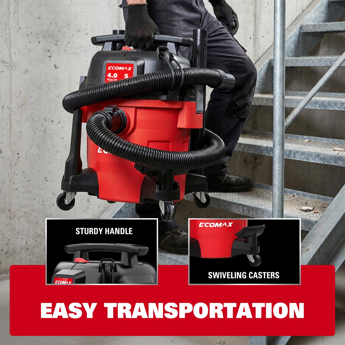 ECOMAX Onboard storage, neat access to attachments