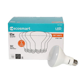 EcoSmart BR30 650lm soft white 2700K for warm inviting indoor spaces.