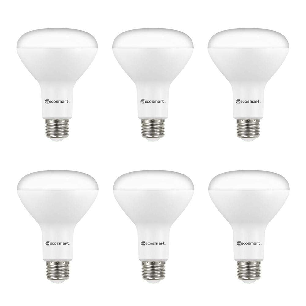EcoSmart BR30 dimmable LED with 2700K soft white for ambient lighting.