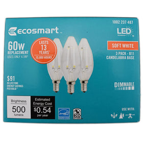 EcoSmart indoor and outdoor use bulb ready for any space.