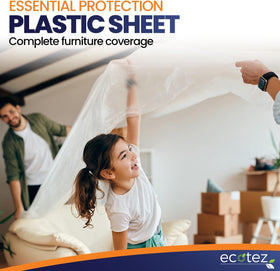 Ecotez lightweight durable cover easy to handle during furniture protection.