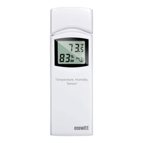 ECOWITT WN31 LCD display shows temperature and humidity clearly for quick readings.