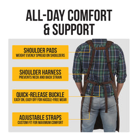 ecoZen Lifestyle front tool pockets keep essentials within easy reach.