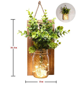 ECTY green faux plant accent adds natural color to decor.