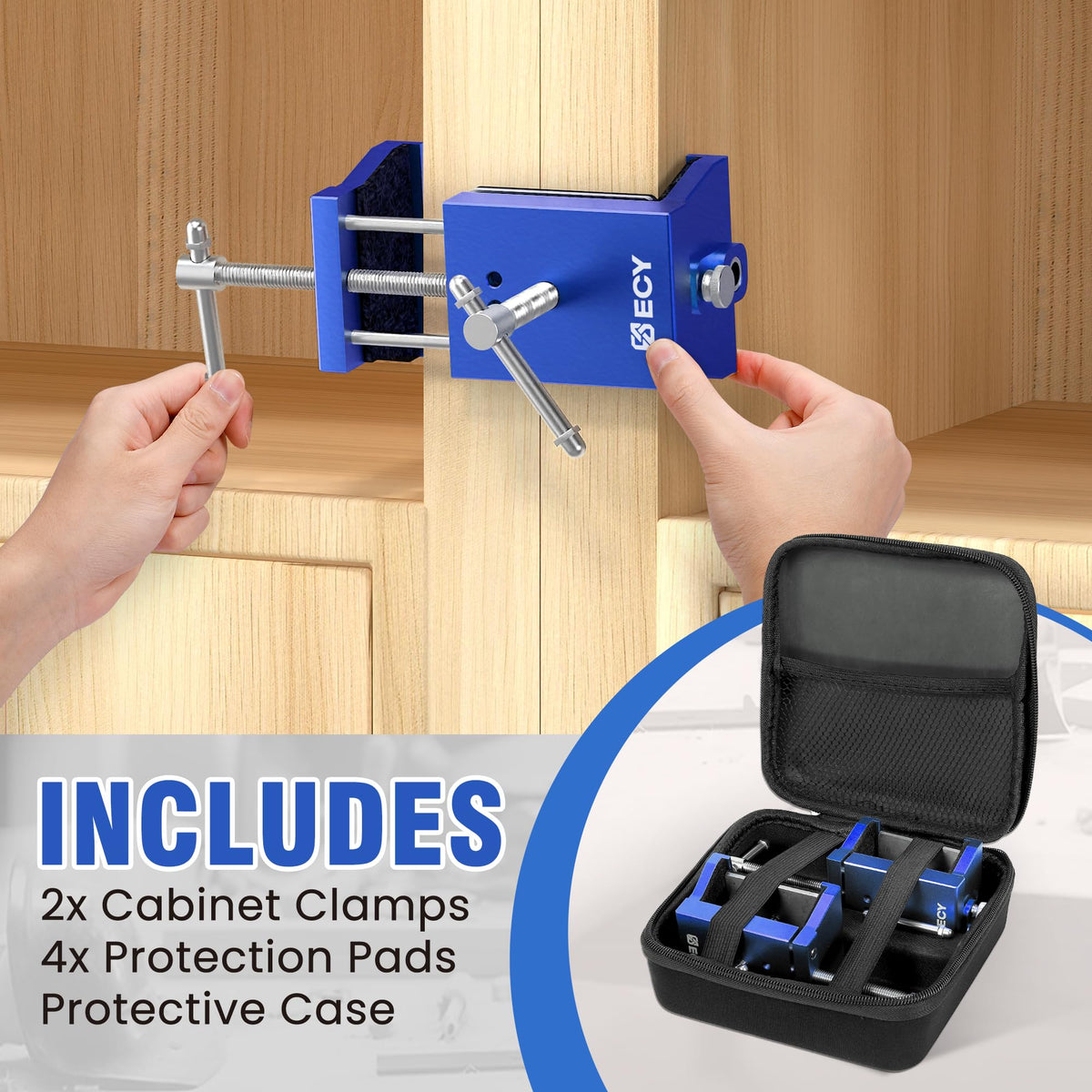 ECY complete kit ships with hardware and user manual for immediate setup