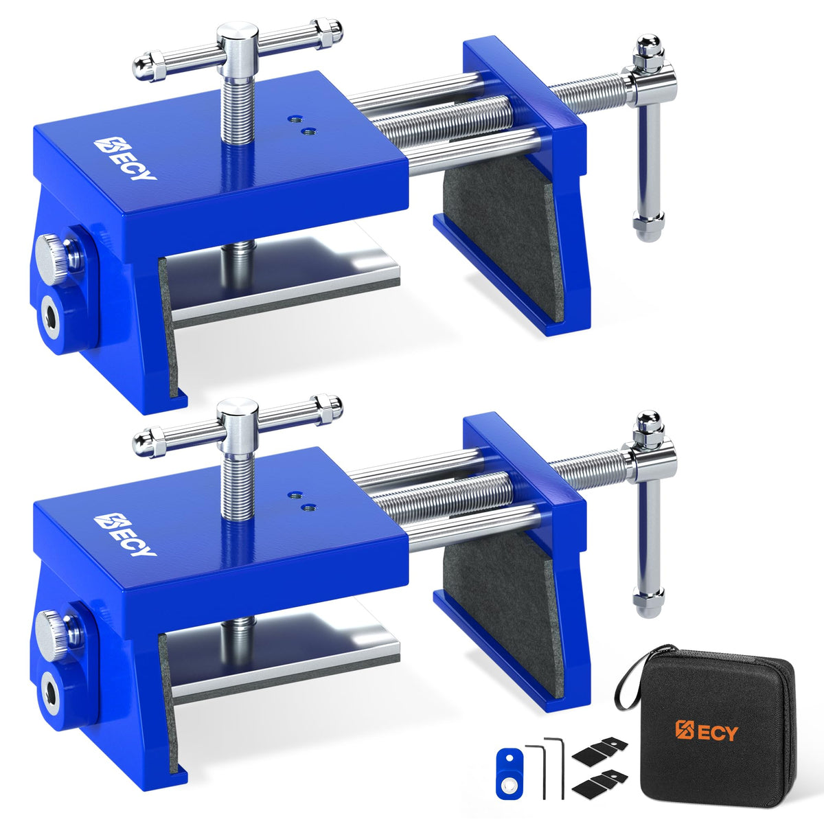 ECY Cabinet Clamps face frame alignment blue for precise cabinetry installation