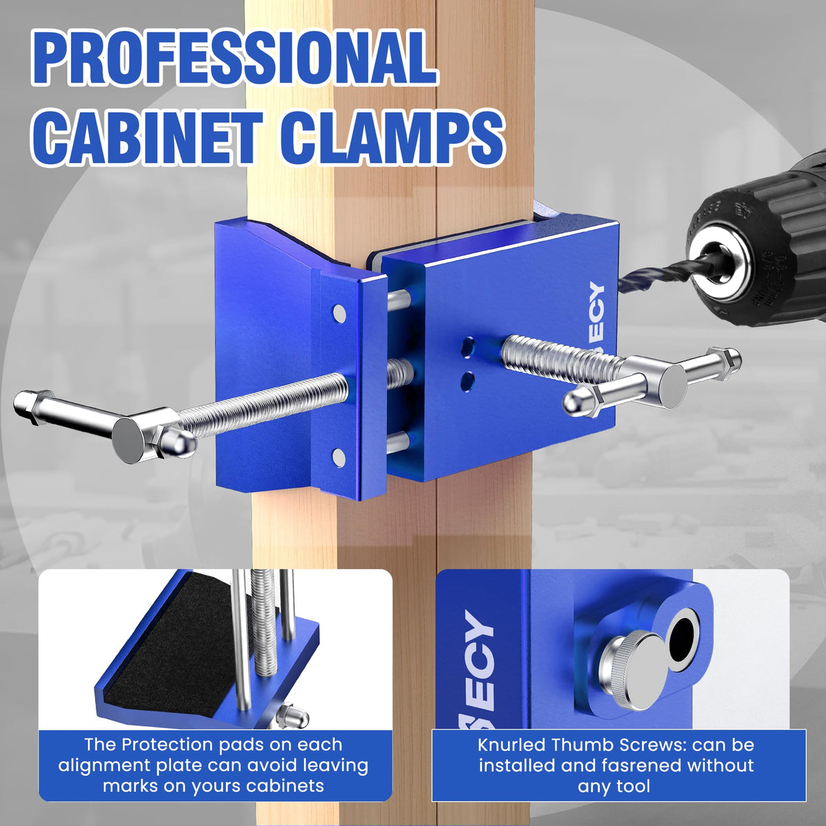 ECY micro-adjustment enables precise front to back frame alignment