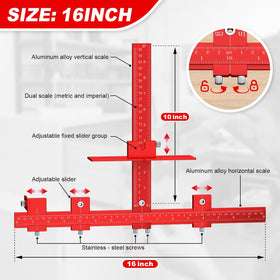 ECY drill guide adjustment demonstrates customizable hole spacing.