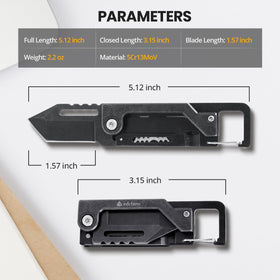 edcfans keychain knife carabiner-clip secures everyday carry.