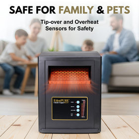 EdenPURE Classic CopperPLUS copper-core technology highlights steady heat transfer