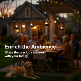 Edenseelake backyard decorative lantern set enhances garden or patio lighting.