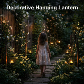 Edenseelake hanging lantern on a branch shows versatile installation options.