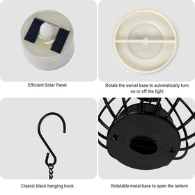 Edenseelake IP44 waterproof lantern design suitable for outdoor spaces.