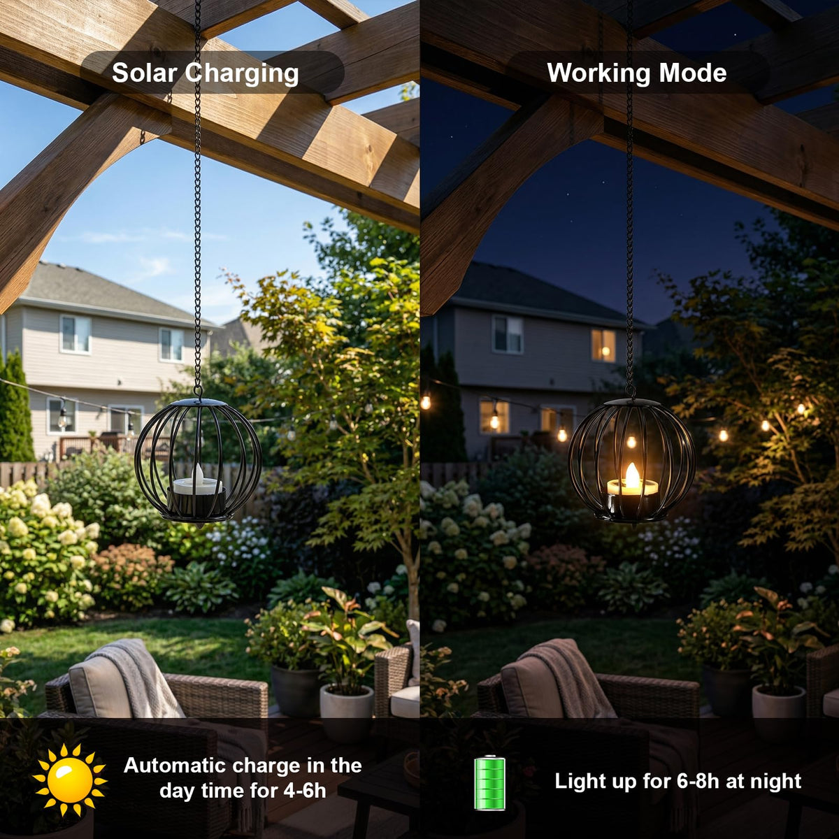 Edenseelake LED tea lights provide flameless, smokeless décor for evenings outdoors.