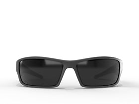 EDGE Reclus smoke lens close-up showing clear vision and UV protection