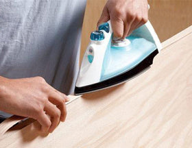 Edge Supply birch veneer edging for cabinets, shelves, and furniture projects.