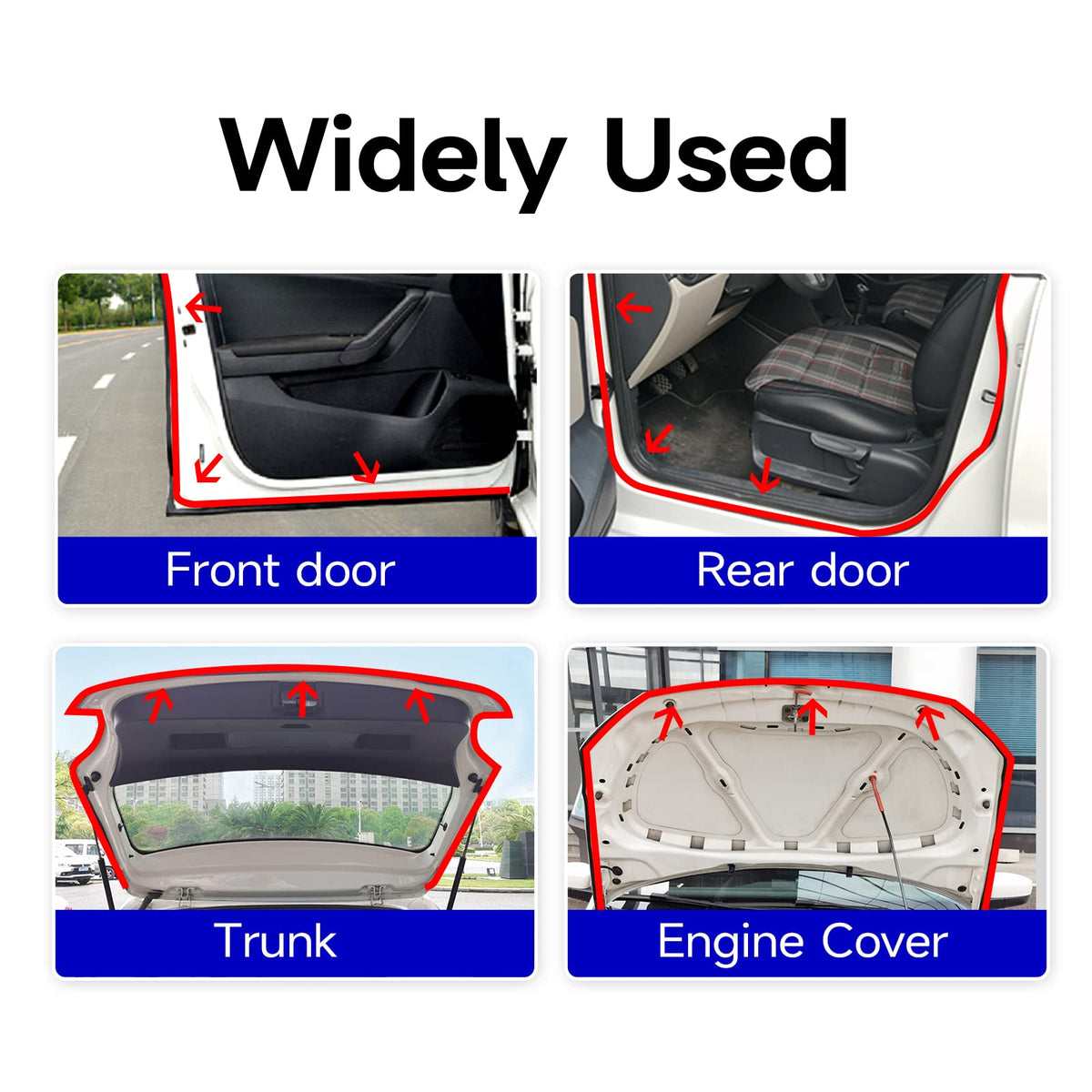 EdgeSeal D-Shape seal strip on a boat hatch reduces water intrusion.